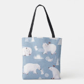 Polaire Beren Winter  Tote Bag (Achterkant)
