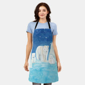 Polaire Beren & Winterlandschap Schort (Gedragen)