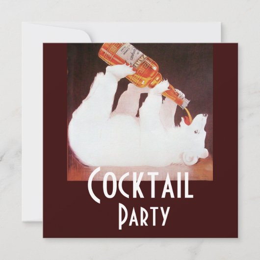 POLAIRE BIER COCKTAILPARTY ,wit bruin rood Kaart (Voorkant)