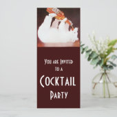 POLAIRE BIERCocktailparty ,wit bruin rood Kaart (Staand voorkant)