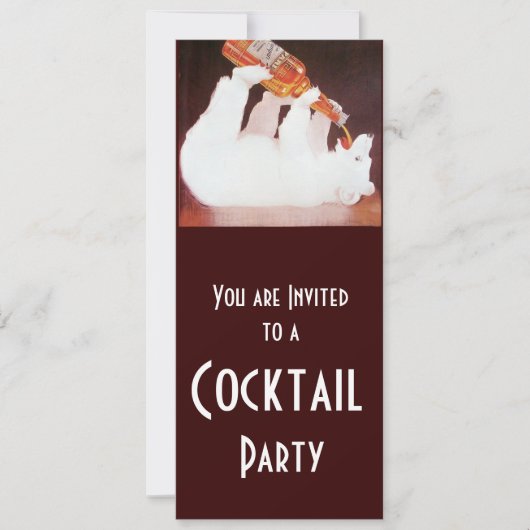POLAIRE BIERCocktailparty ,wit bruin rood Kaart (Voorkant)