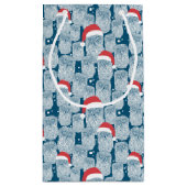 Polaire eigenaars met kerstmis klein cadeauzakje (Achterkant)