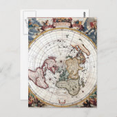 Polaire kaart van de 18e eeuw (Voorkant / Achterkant)