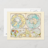 Polaire kaart voor de Duitse taal (Voorkant / Achterkant)