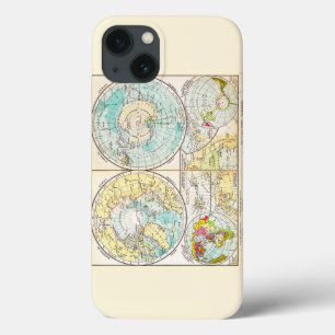 Polaire kaart voor de Duitse taal Case-Mate iPhone Case