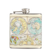 Polaire kaart voor de Duitse taal Heupfles (Voorkant)