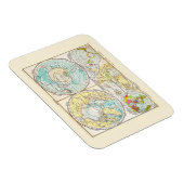 Polaire kaart voor de Duitse taal Magneet (Rechterzijde)