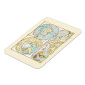 Polaire kaart voor de Duitse taal Magneet (Linkerzijde)