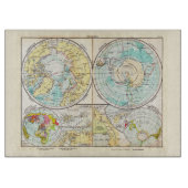 Polaire kaart voor de Duitse taal Snijplank (Voorkant)