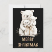 Polaire kerstkaart voor Beer (Voorkant)