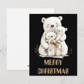 Polaire kerstkaart voor Beer (Voorkant / Achterkant)