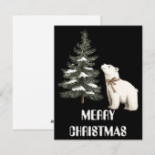 Polaire kerstkaart voor Beer (Voorkant / Achterkant)
