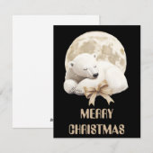 Polaire kerstkaart voor Beer (Voorkant / Achterkant)