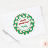 Polaire kerstkerstkerstkerstkerstkerstkerstkerstke ronde sticker (Envelop)