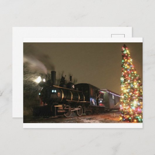 polaire kerstman briefkaart (Voorkant / Achterkant)