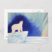 Polaire lichten briefkaart (Voorkant / Achterkant)