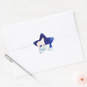 Polaire lichten ster sticker (Envelop)