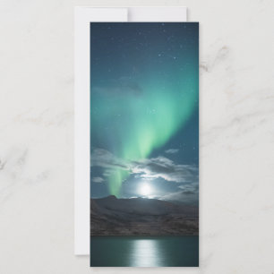 Polaire lichten, volle maan kaart