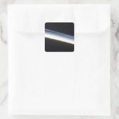 Polaire mesosferische wolken vierkante sticker (Tas)