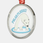 Polaire Plunge! Metalen Ornament (Links)