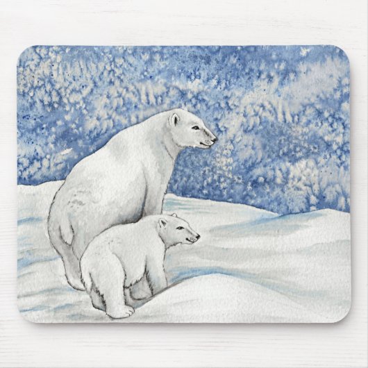 Polaire sneeuwBeren Muismat (Voorkant)