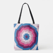 polaire vortex caleidoscoop tote bag (Achterkant)