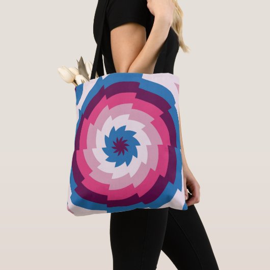 polaire vortex caleidoscoop tote bag (Dichtbij)
