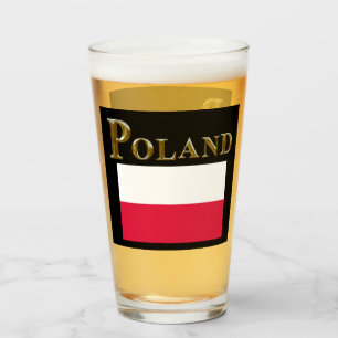 POLAND BEER GLASS GLAS
