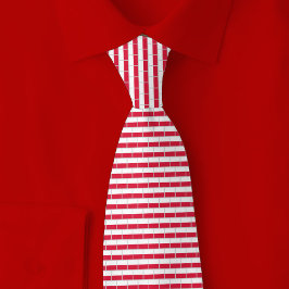 Poland Flag Brick Pattern Stropdas