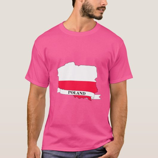 Poland flag map t-shirt (Voorkant)