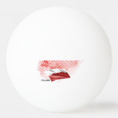 Poland flag pingpongbal (Achterkant)