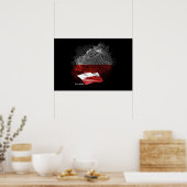 Poland flag poster (Keuken)