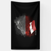 Poland flag spandoek (Verticaal)