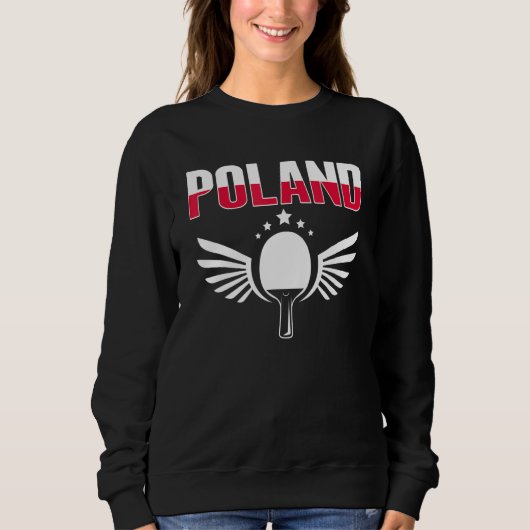 Poland Ping Pong   Polish Table Tennis Team Suppor Trui (Voorkant)