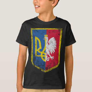 Poland Stands With Ukraine Polish Oekrainian Flag T-shirt