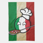 Polandball - Italiaanse pizza Theedoek (Verticaal)