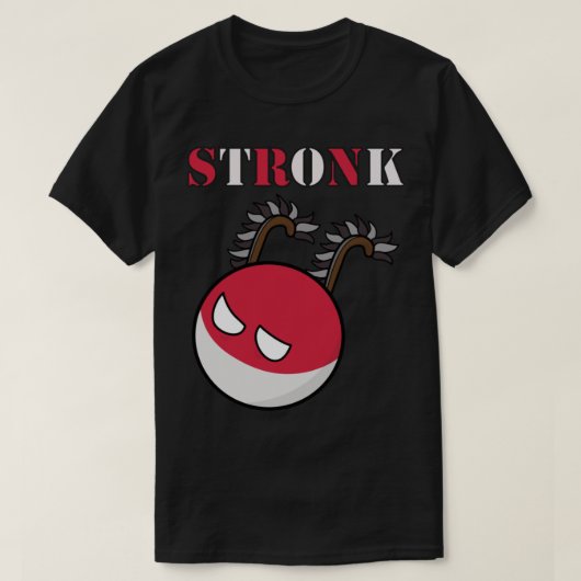 Polandball - Polen Stronk met Hussar Wings T-shirt (Design voorkant)
