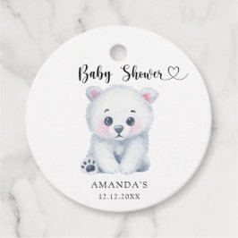 Polar baby beer - Baby shower Bedankjes Labels