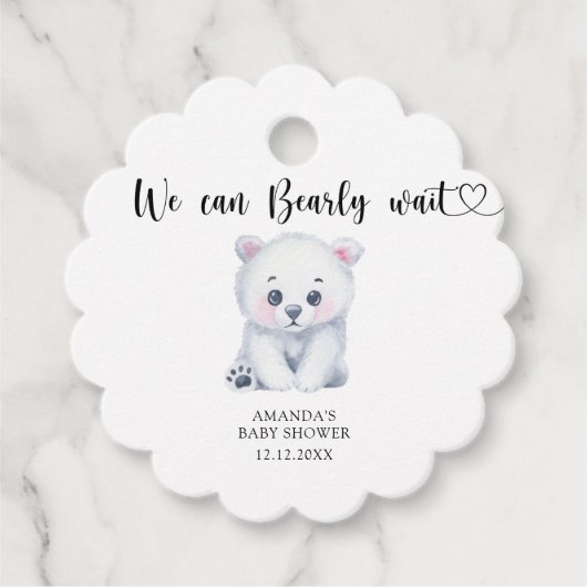 Polar baby beer - we kunnen nog lang wachten bedankjes labels (Voorkant)