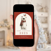 Polar Bear 2026 Calendar Merry Christmas Feestdagenkaart