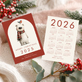 Polar Bear 2026 Calendar Merry Christmas Feestdagenkaart