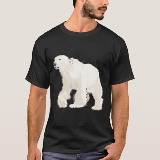Polar Bear Arctic Animal Realistic T-shirt (Voorkant)