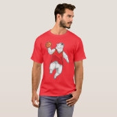 Polar bear Basketball player Basketball Sports T-shirt (Voorkant volledig)