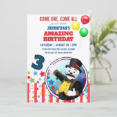 Polar Bear Big Top Circus Kaart (Staand voorkant)