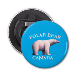 POLAR BEAR CANADA BUTTON FLESOPENER