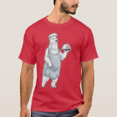 Polar bear Chef Serving plate Cook T-shirt (Voorkant)