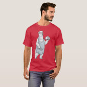 Polar bear Chef Serving plate Cook T-shirt (Voorkant volledig)