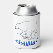 Polar Bear chillin can cooler (Blikje Voorkant)