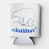 Polar Bear chillin can cooler (Voorkant)