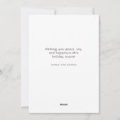 Polar Bear Christmas Feestdagenkaart (Achterkant)